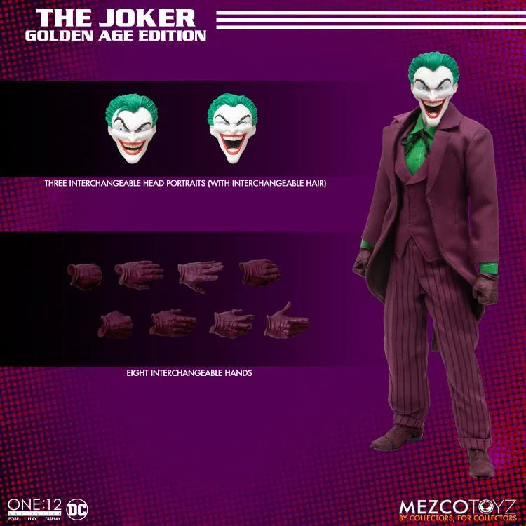 Preventa Figura The Joker (Golden Age Edition) - One:12 Collective marca Mezco Toyz 76145 escala pequeña 1/12