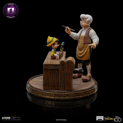 Preventa Estatua Geppetto & Pinocchio - Disney 100th anniversary - Limited Edition marca Iron Studios escala de arte 1/10