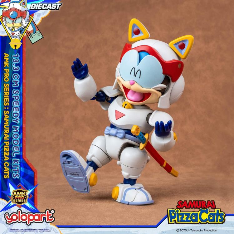 Preventa Figura Speedy (set doble) (Diecast)- Samurai Pizza Cats - AMK PRO Series - Model Kit marca Yolopark