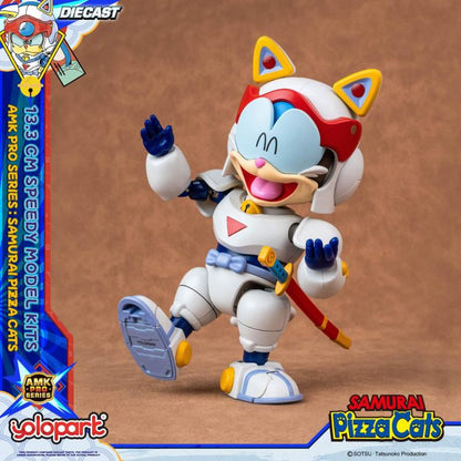 Preventa Figura Speedy (set doble) (Diecast)- Samurai Pizza Cats - AMK PRO Series - Model Kit marca Yolopark