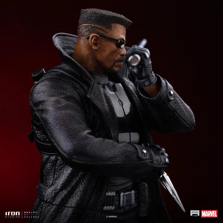 Preventa Estatua Marvel Comics Blade marca Iron Studios escala de arte 1/10