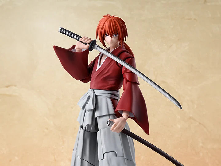 Preventa Figura Kenshin Himura - Rurouni Kenshin: Meiji Swordsman Romantic Story - S.H.Figuarts marca Bandai Spirits escala pequeña 1/12