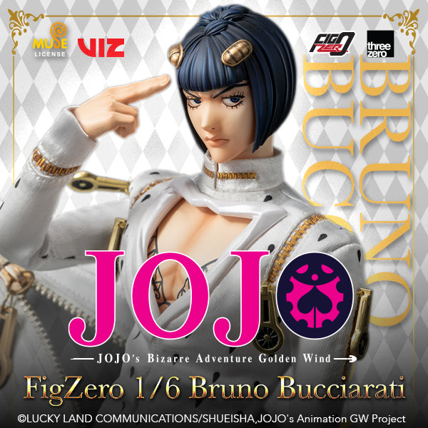 Preventa Figura Bruno Bucciarati - JOJO's Bizarre Adventure: Golden Wind - FigZero marca ThreeZero 3Z0659 escala 1/6
