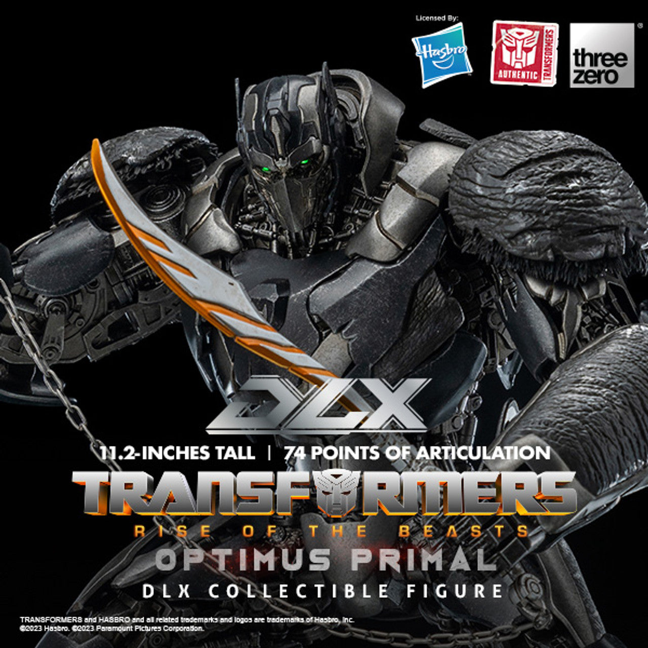 Pedido Figura DLX Optimus Primal - Transformers: Rise of the Beasts marca Threezero 3Z0565 (28.5 cm)