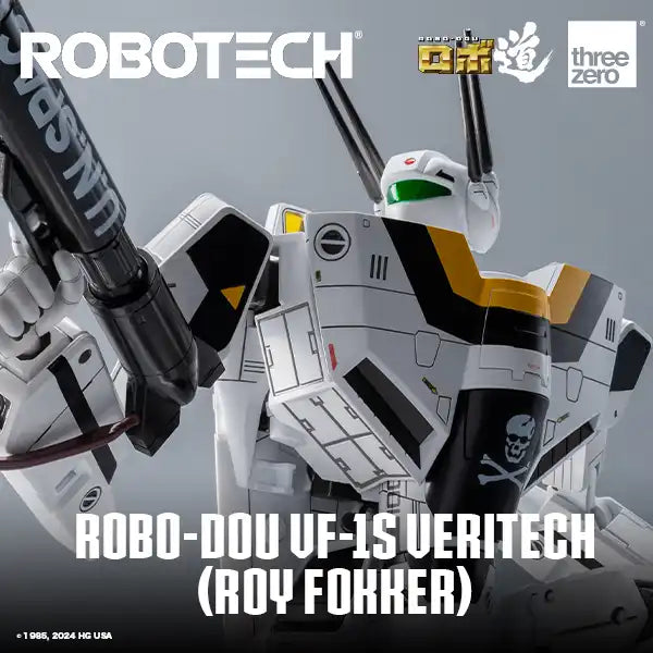 Preventa Figura ROBO-DOU VF-1J Veritech (Roy Fokker) - ROBOTECH marca Threezero 3Z0305 escala 1/72