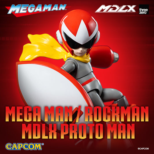 Preventa Figura MDLX Proto Man - Mega Man / Rockman marca Threezero 3Z0989 escala pequeña 1/12