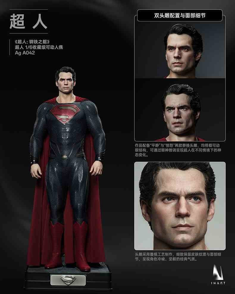 Preventa Figura SUPERMAN - Man of Steel marca INART A042 Queen Studio escala 1/6