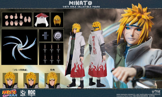 Preventa Figura Minato Namikaze (Fourth Hokage Version) - Naruto Shippuden marca Rocket Toys ROC-015 escala 1/6
