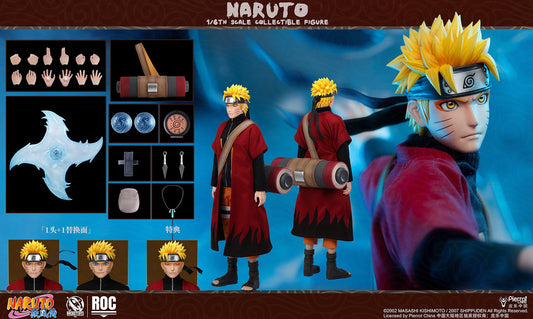 Preventa Figura Naruto Uzumaki (Sage Mode Version) - Naruto Shippuden marca Rocket Toys ROC-011 escala 1/6