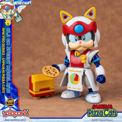 Preventa Figura Speedy (set doble) (Diecast)- Samurai Pizza Cats - AMK PRO Series - Model Kit marca Yolopark