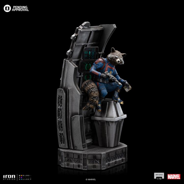 Preventa Estatua Rocket Raccoon - Guardians of the Galaxy Vol.3 - Limited Edition marca Iron Studios escala de arte 1/10