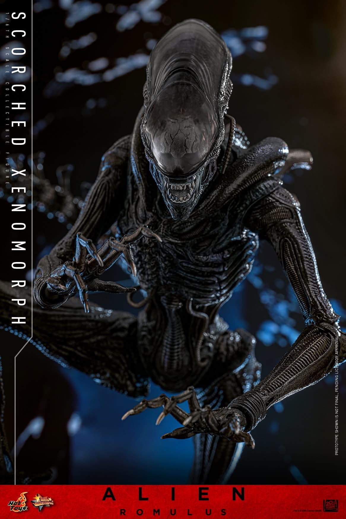 Preventa Figura Scorched Xenomorph - Alien: Romulus marca Hot Toys MMS784 escala 1/6