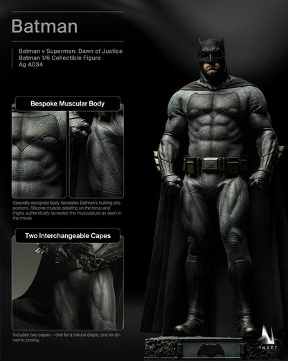 Preventa Figura BATMAN - Batman vs Superman: Dawn of Justice marca INART A034 Queen Studio escala 1/6