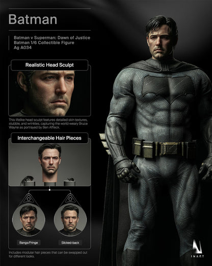 Preventa Figura BATMAN - Batman vs Superman: Dawn of Justice marca INART A034 Queen Studio escala 1/6