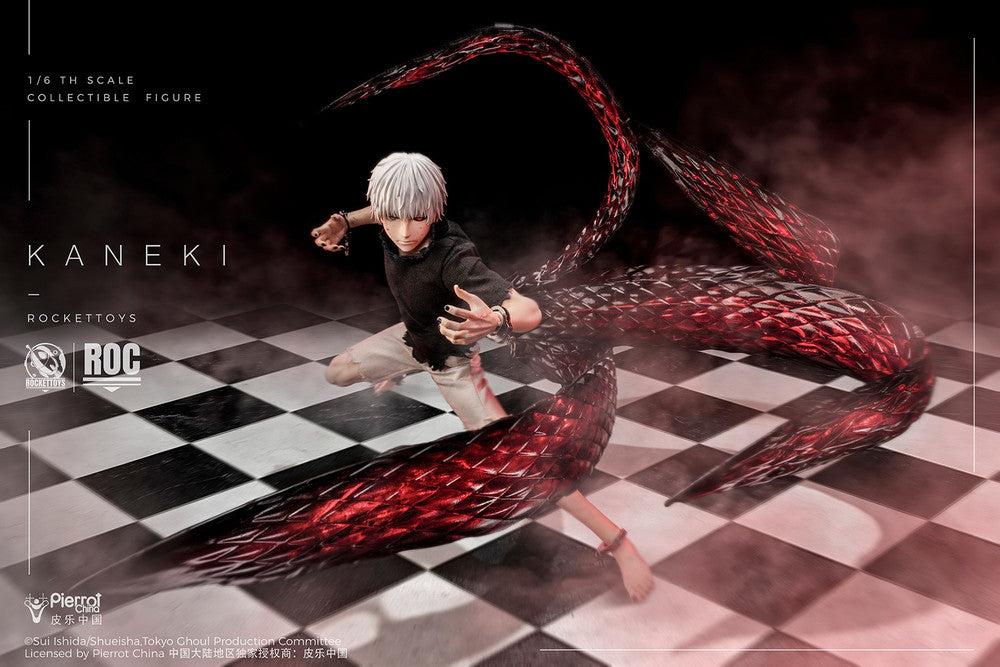 Preventa Figura KANEKI (Awakening Version) - Tokyo Ghoul marca Rocket Toys ROC-024 escala 1/6