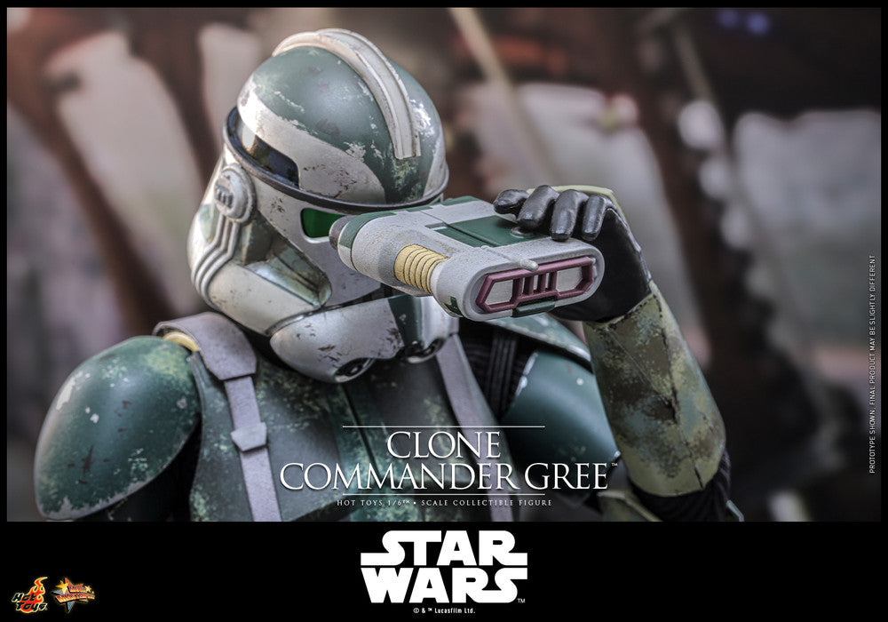 Preventa Figura Clone Commander Gree - Star Wars: Revenge of the Sith marca Hot Toys MMS877 escala 1/6