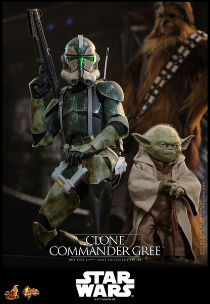 Preventa Figura Clone Commander Gree - Star Wars: Revenge of the Sith marca Hot Toys MMS877 escala 1/6