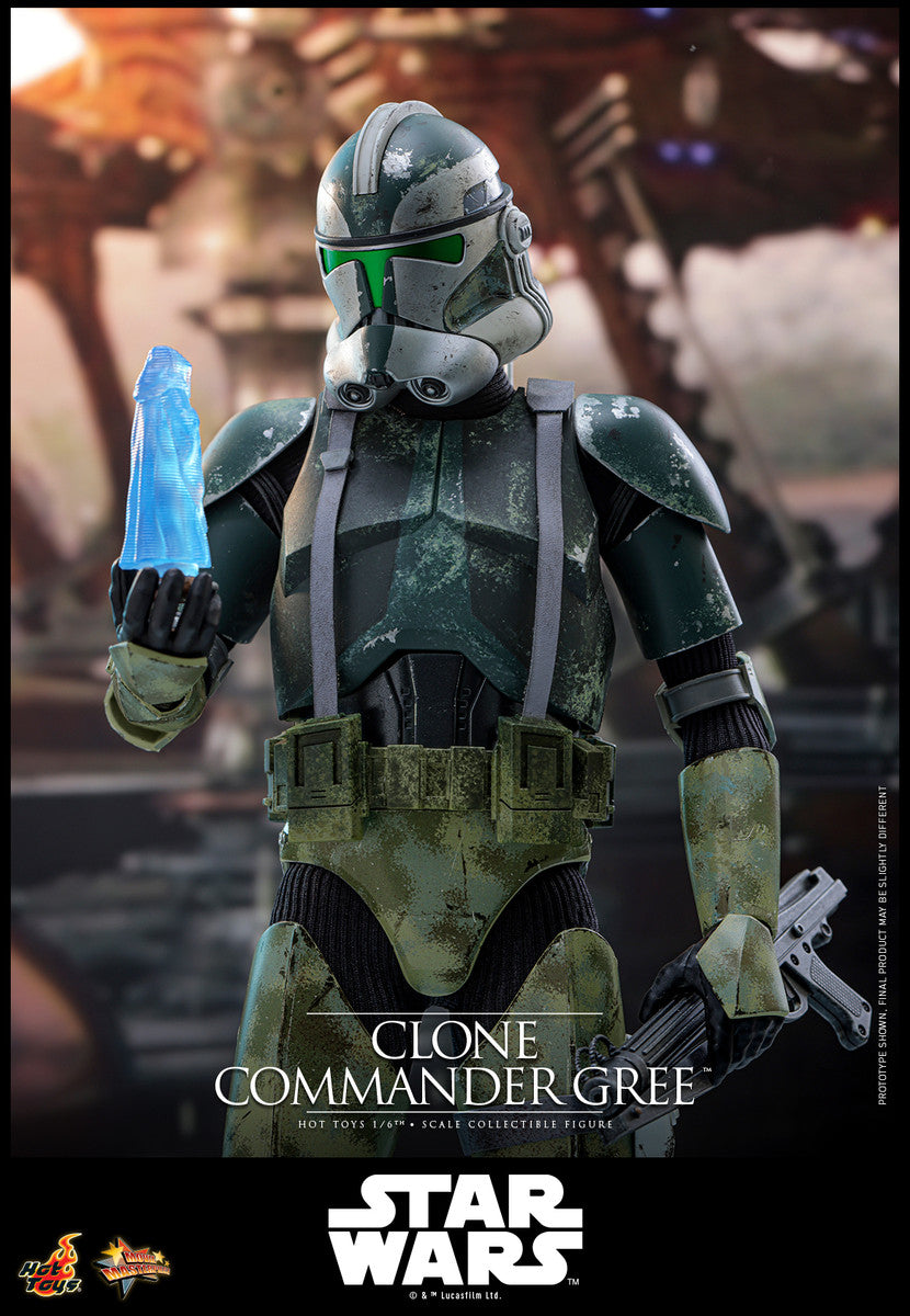 Preventa Figura Clone Commander Gree - Star Wars: Revenge of the Sith marca Hot Toys MMS877 escala 1/6