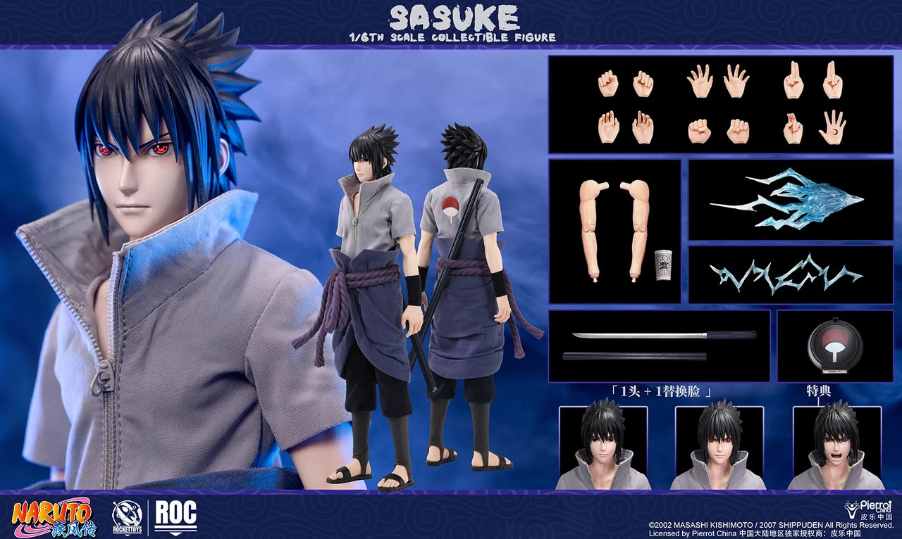Preventa Figura Sasuke Uchiha (Standard version) - Naruto Shippuden marca Rocket Toys ROC-017 escala 1/6