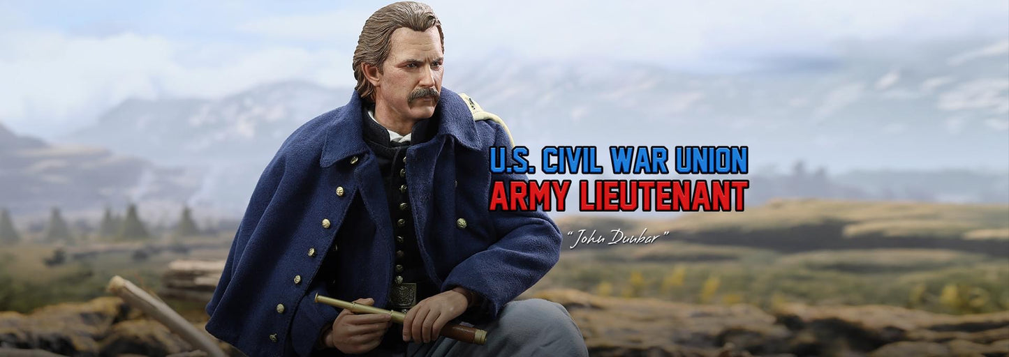 Preventa Figura Union Army Lieutenant John Dunbar - U.S. Civil War marca DID NS80175 escala 1/6