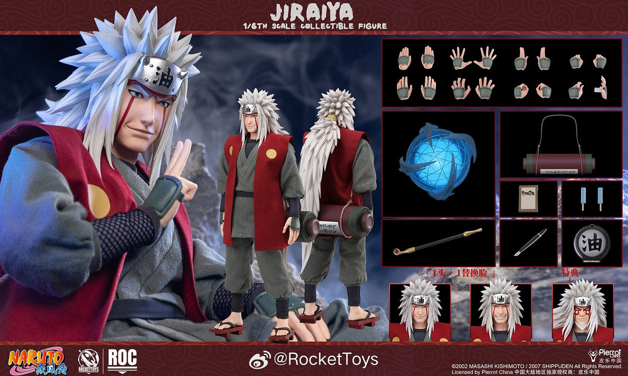 Preventa Figura Jiraiya (Standard version) - Naruto Shippuden marca Rocket Toys ROC-019 escala 1/6