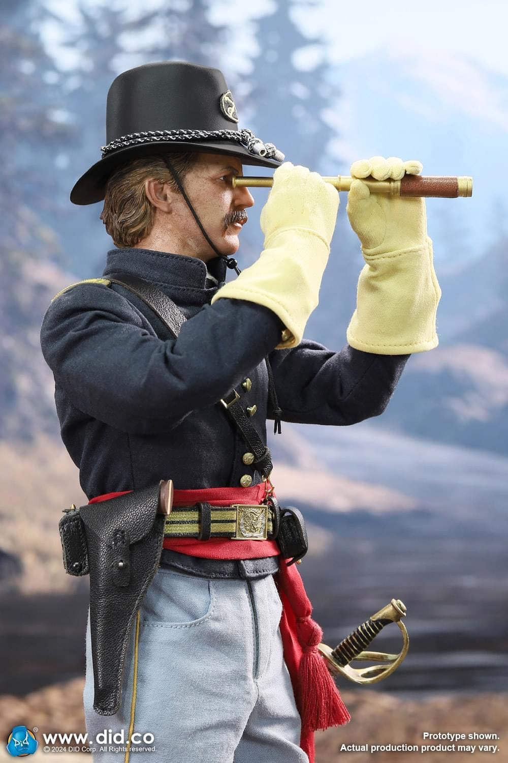 Preventa Figura Union Army Lieutenant John Dunbar - U.S. Civil War marca DID NS80175 escala 1/6