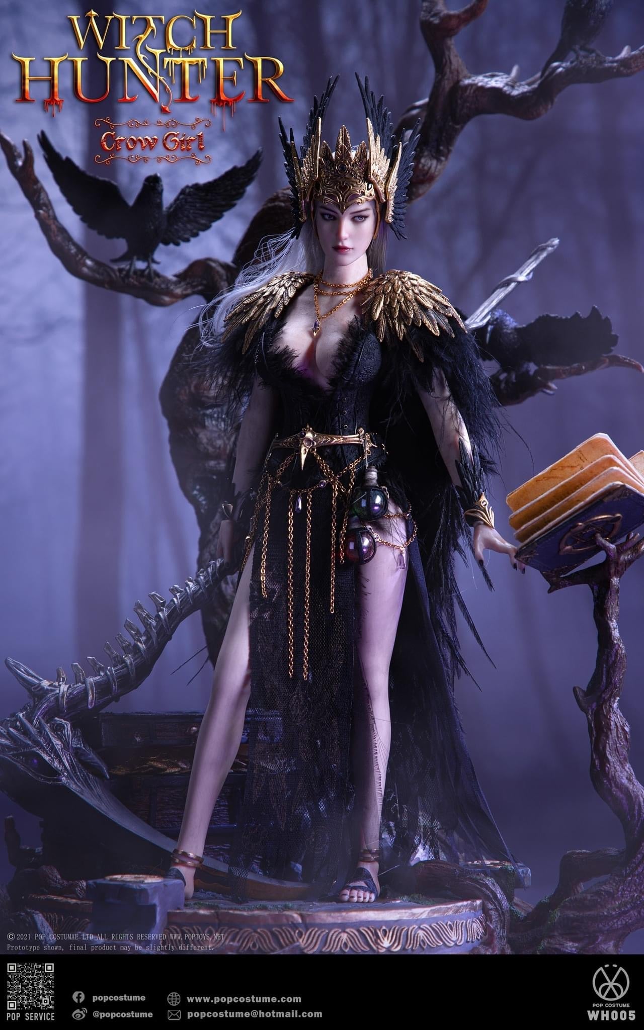 Preventa Figura The Crow Girl (Deluxe Version) (Cobre) - Witch Hunter Series marca POP Costume WH-005 escala 1/6