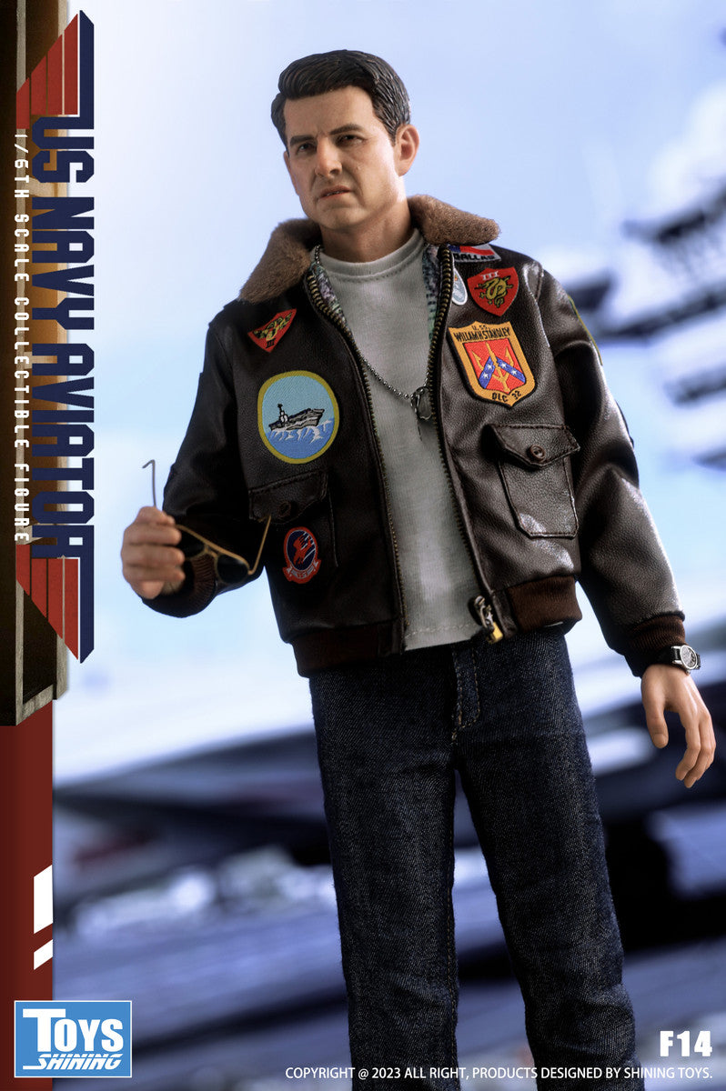 Preventa Figura US Navy Aviator (casual version) marca Shining Toys F14 escala 1/6