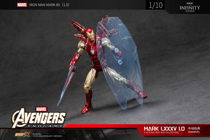 Pedido Figura Iron Man LXXXV MK85 1.0 - Avengers: Infinity Saga marca ZD Toys escala pequeña 1/10 (18 cm)