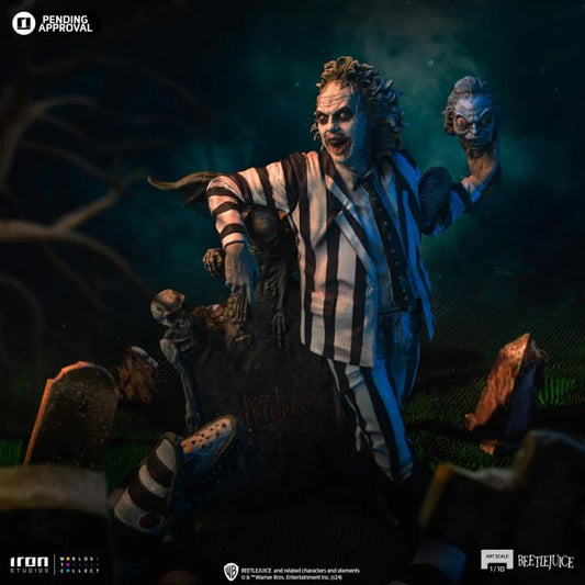 Preventa Estatua Beetlejuice Deluxe - Beetlejuice Beetlejuice (2024) - Limited Edition marca Iron Studios escala de arte 1/10