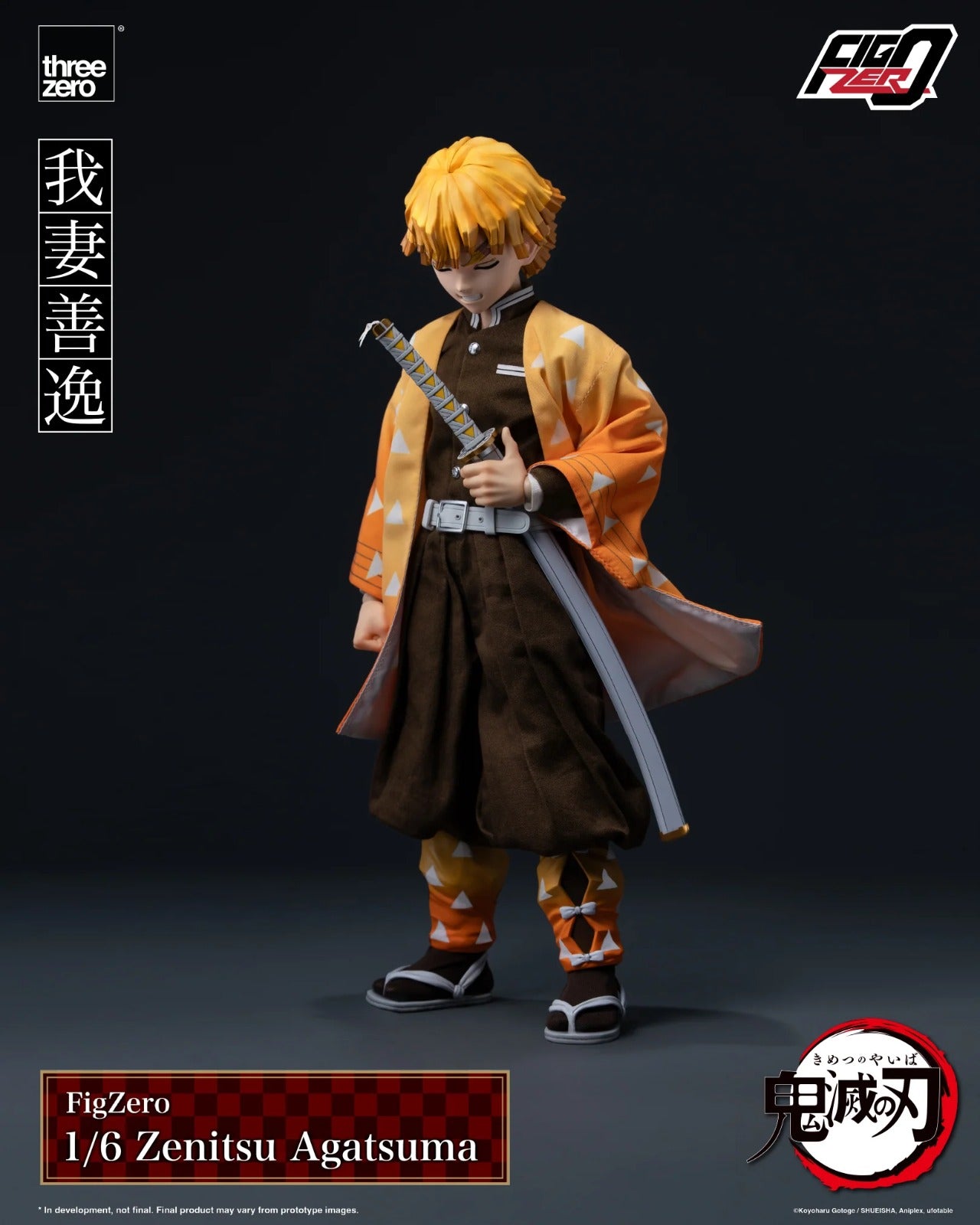 Preventa Figura Zenitsu Agatsuma - Demon Slayer: Kimetsu no Yaiba - FigZero marca Threezero 3Z0699 escala 1/6
