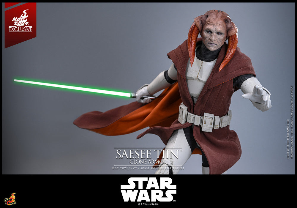 Pedido Figura Saesee Tiin (Clone Armor) Star Wars: The Clone War - EXCLUSIVE marca Hot Toys TMS168 escala 1/6