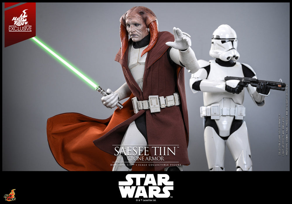 Pedido Figura Saesee Tiin (Clone Armor) Star Wars: The Clone War - EXCLUSIVE marca Hot Toys TMS168 escala 1/6