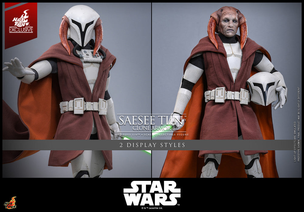 Pedido Figura Saesee Tiin (Clone Armor) Star Wars: The Clone War - EXCLUSIVE marca Hot Toys TMS168 escala 1/6