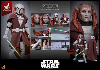 Pedido Figura Saesee Tiin (Clone Armor) Star Wars: The Clone War - EXCLUSIVE marca Hot Toys TMS168 escala 1/6