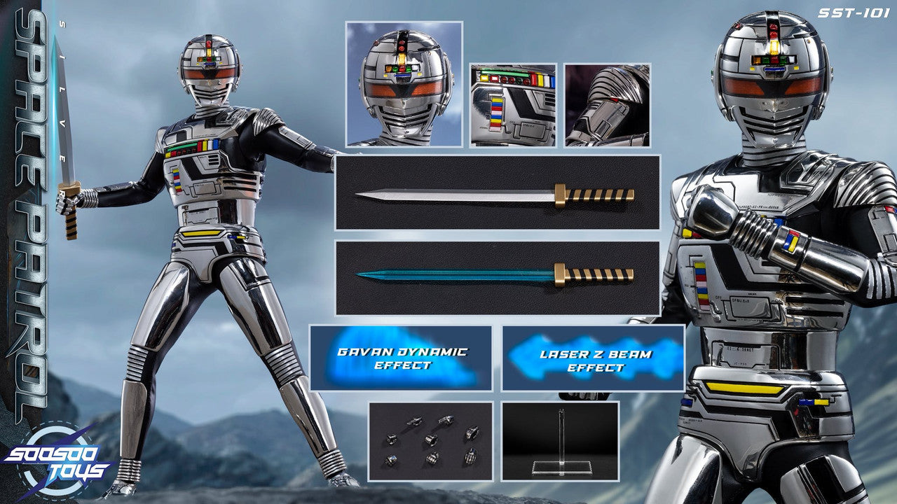 Preventa Figura Silver Space Patrol marca Soosootoys SST101 escala 1/6