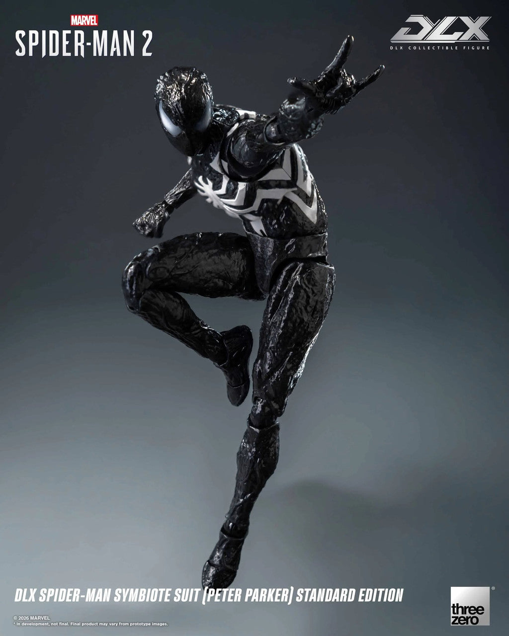 Preventa Figura DLX Spider-Man Symbiote Suit (Peter Parker) - Marvel’s Spider-Man 2 marca Threezero 3Z0966 escala 1/12