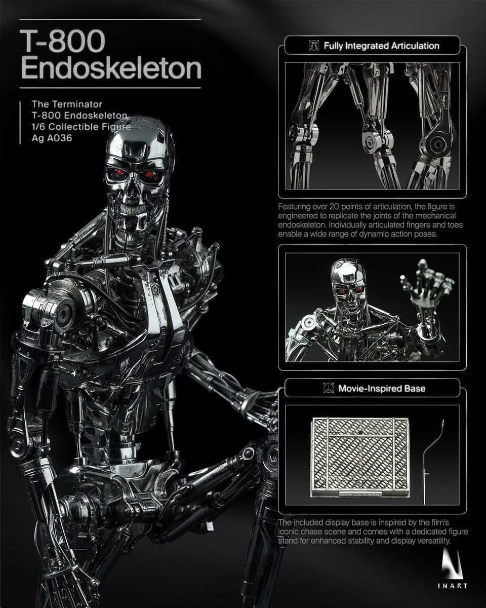 Preventa Figura T-800 Endoskeleton - The Terminator marca INART A036 Queen Studio escala 1/6