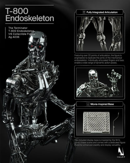 Preventa Figura T-800 Endoskeleton - The Terminator marca INART A036 Queen Studio escala 1/6
