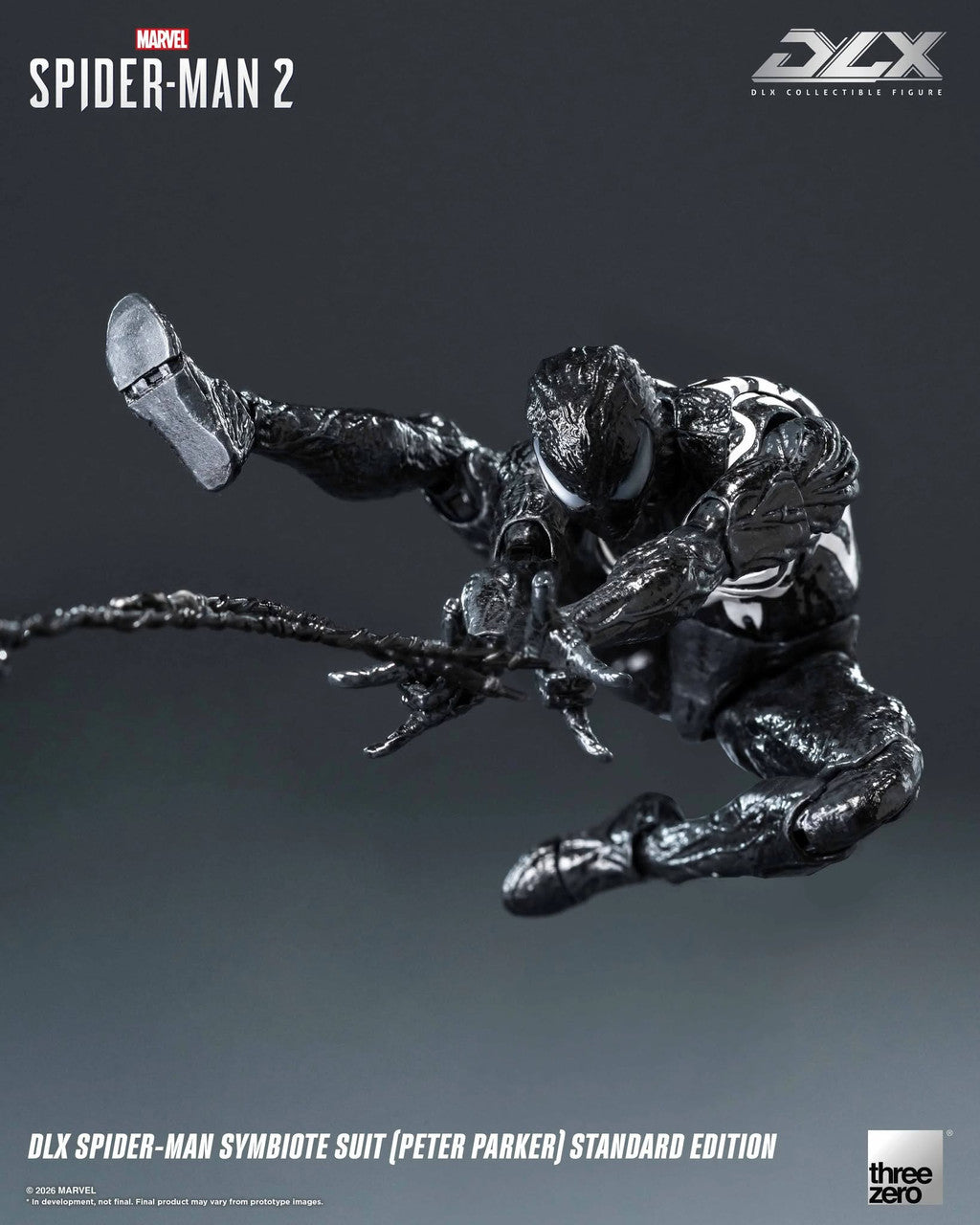 Preventa Figura DLX Spider-Man Symbiote Suit (Peter Parker) - Marvel’s Spider-Man 2 marca Threezero 3Z0966 escala 1/12