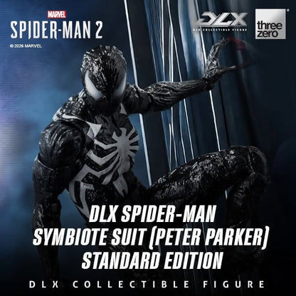 Preventa Figura DLX Spider-Man Symbiote Suit (Peter Parker) - Marvel’s Spider-Man 2 marca Threezero 3Z0966 escala 1/12