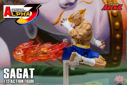 Preventa Figura SAGAT (Storm Arena) - Street Fighter Alpha 3 marca Storm Collectibles SFSA03 escala pequeña 1/12