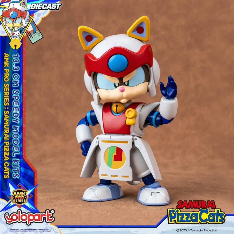 Preventa Figura Speedy (set doble) (Diecast)- Samurai Pizza Cats - AMK PRO Series - Model Kit marca Yolopark