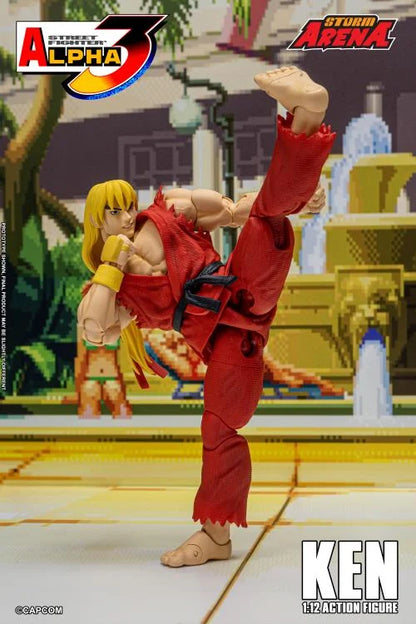 Preventa Figura KEN (Storm Arena) - Street Fighter Alpha 3 marca Storm Collectibles SFSA01 escala pequeña 1/12