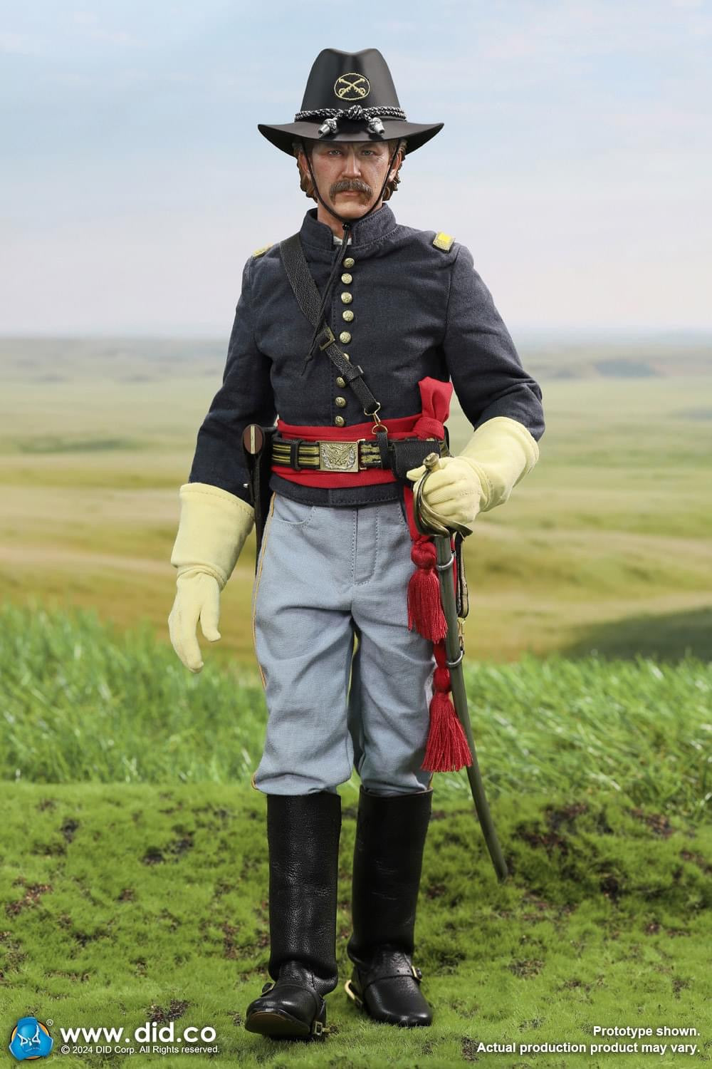 Preventa Figura Union Army Lieutenant John Dunbar - U.S. Civil War marca DID NS80175 escala 1/6