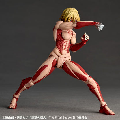 Preventa Figura Female Titan (Annie Leonhart) - Shingeki no Kyojin (Attack on Titan) - Amazing Yamaguchi Revoltech NR156 marca Kaiyodo (17 cm) (relanzamiento)