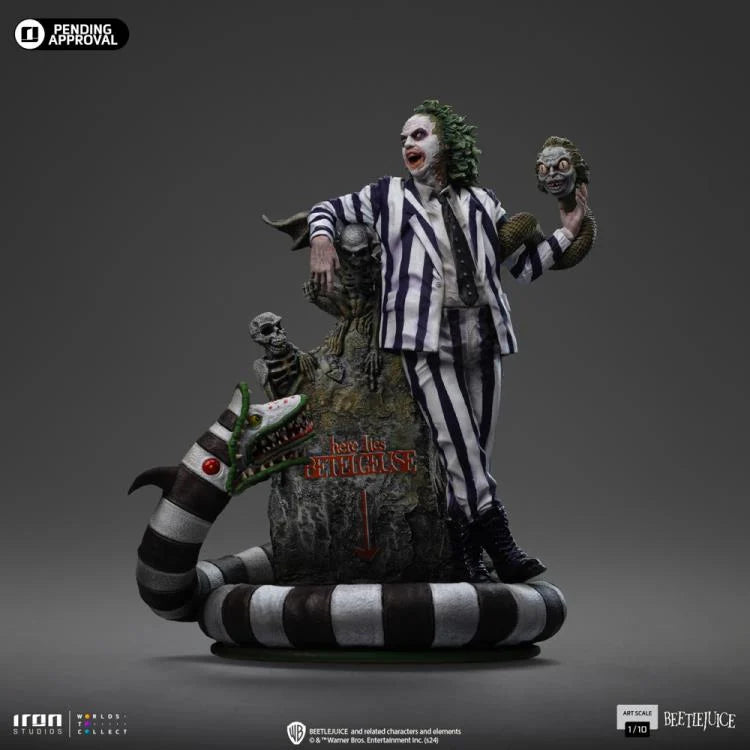 Preventa Estatua Beetlejuice (Deluxe) - Beetlejuice Beetlejuice (2024) - Limited Edition marca Iron Studios escala de arte 1/10