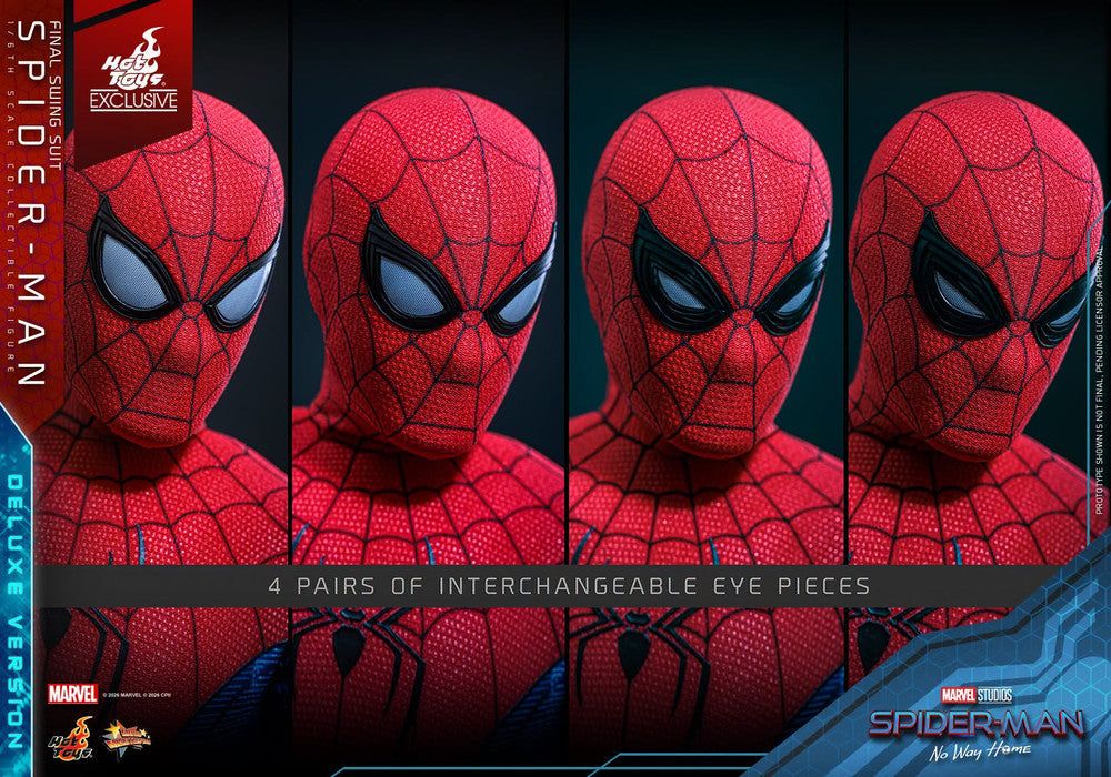 Preventa Figura Spider-Man (Final Swing Suit) Deluxe Version - EXCLUSIVE - Spider-Man: No Way Home marca Hot Toys MMS992 escala 1/6