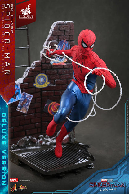 Preventa Figura Spider-Man (Final Swing Suit) Deluxe Version - EXCLUSIVE - Spider-Man: No Way Home marca Hot Toys MMS992 escala 1/6