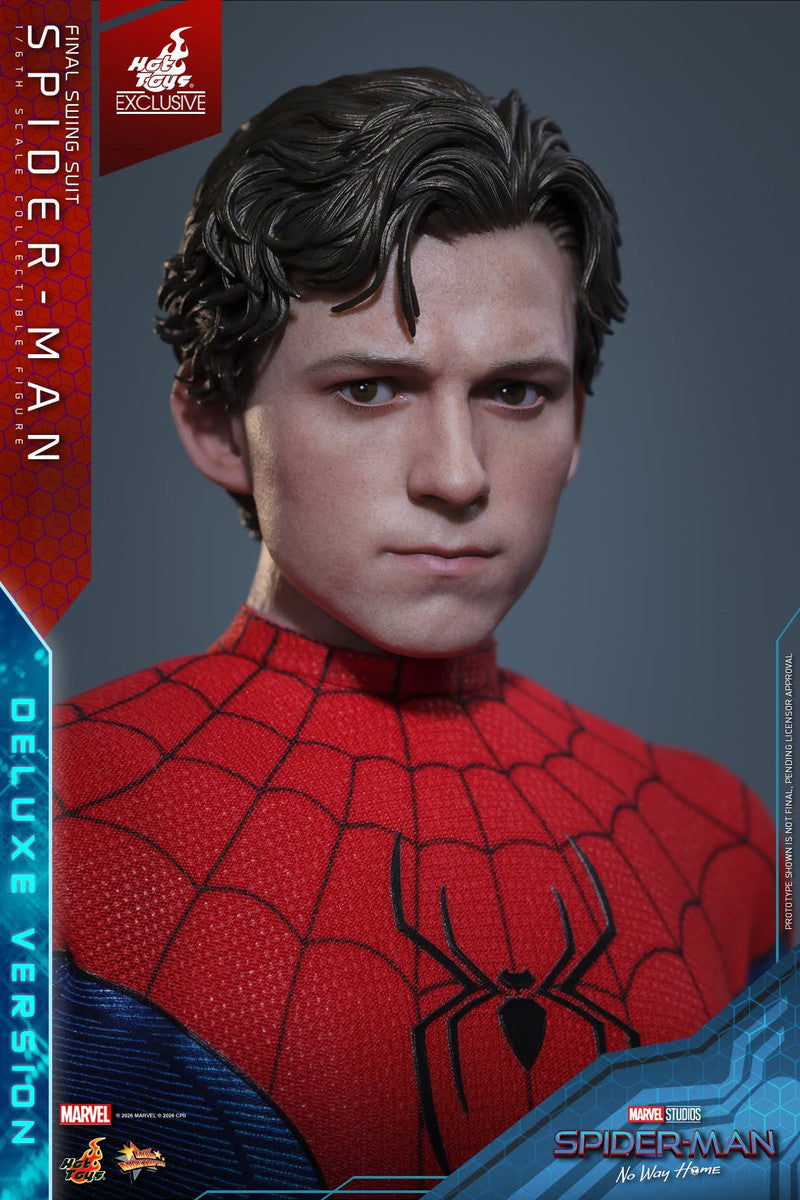 Preventa Figura Spider-Man (Final Swing Suit) Deluxe Version - EXCLUSIVE - Spider-Man: No Way Home marca Hot Toys MMS992 escala 1/6